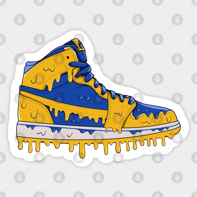 Melting Sneakers Sticker by HSDESIGNS